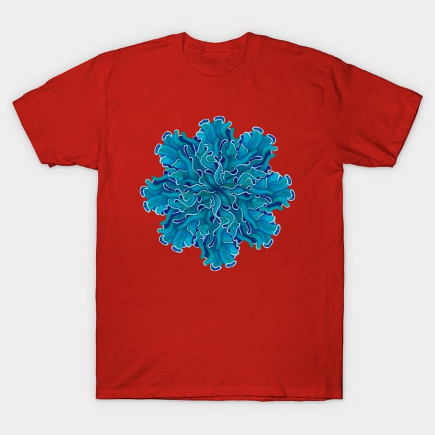 Blue symmetry T-Shirt by Visual Intrigue